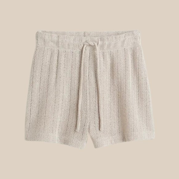 H&M Knit Shorts In A Soft Viscose Blend With Drawstring Elastic At Waist Size M - Picture 6 of 8